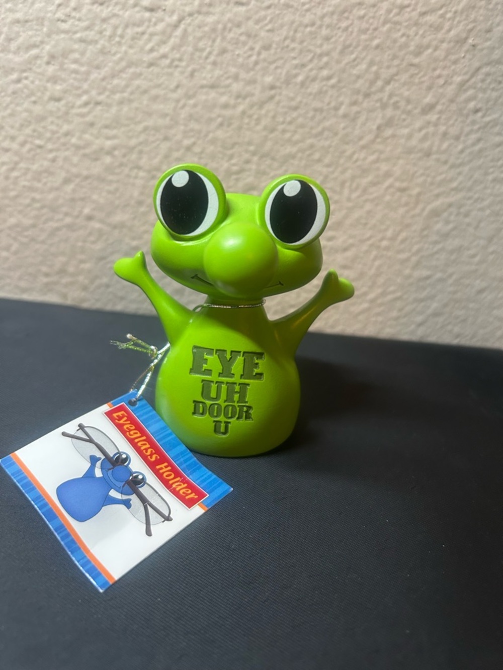 Green Novelty Frog Eyeglass Holder - Eye Uh Door U